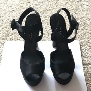 Black, platform, high heels